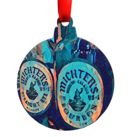 Michter's Bourbon Deco Printed Wooden Ornament