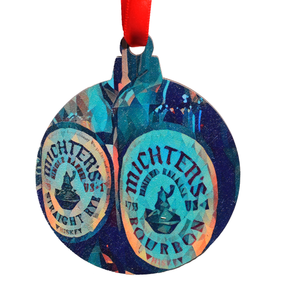 Michter's Bourbon Deco Printed Wooden Ornament