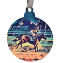 Derby Horse Trot Deco Printed Wooden Ornament-1