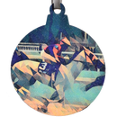 Derby Pink Jockey Deco Printed Wooden Ornament-1