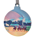 Derby Race Spires Deco Printed Wooden Ornament