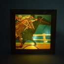 Derby Vintage Horses Racing Light Up Shadowbox-4