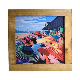 Derby Vintage Hats Light Up Shadowbox