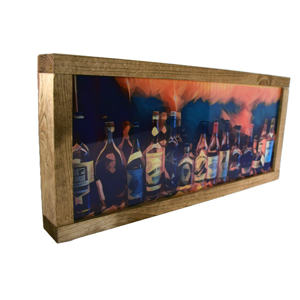 Bourbon Bottles Classic Light Up Shadowbox