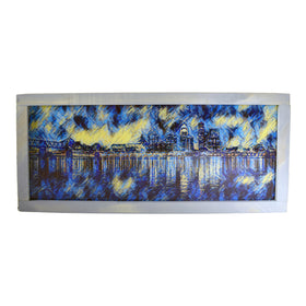 Louisville Night Skyline Light Up Shadowbox