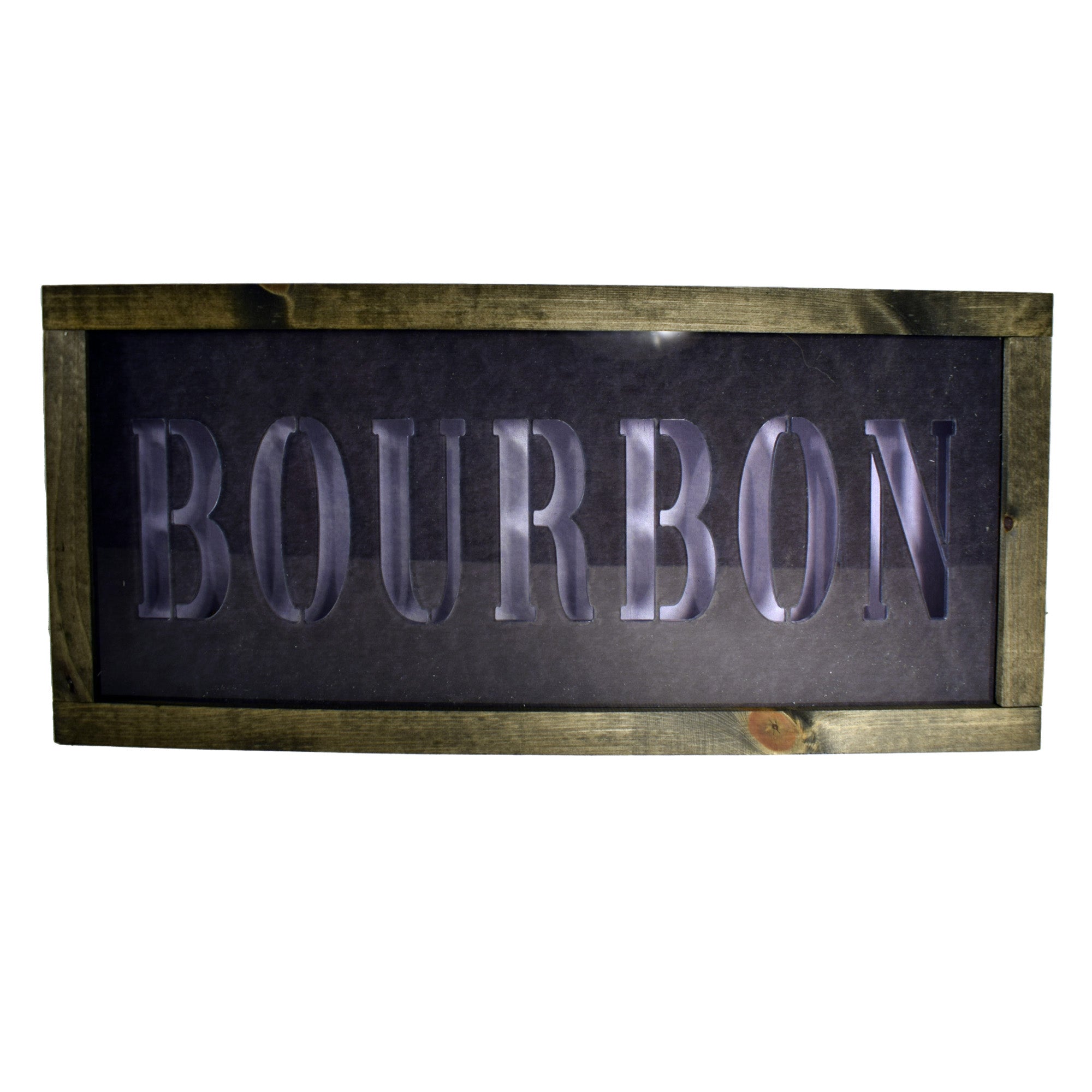 Bourbon Stencil Cutout Light Up Shadowbox | Layne Wilson