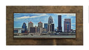 Artsy Blue Louisville Skyline Wooden Art-1