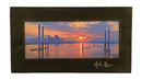 Louisville Abraham Lincoln Bridge Blue Wooden Art-1