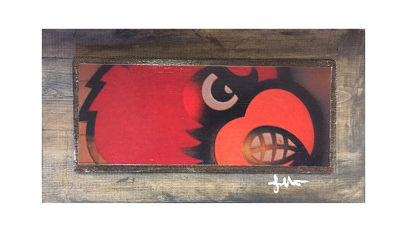 Louisville Cardinal Wooden Art