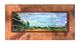 Derby Vintage Blue Wooden Art