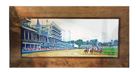 Derby Race Around the Turn Wooden Art