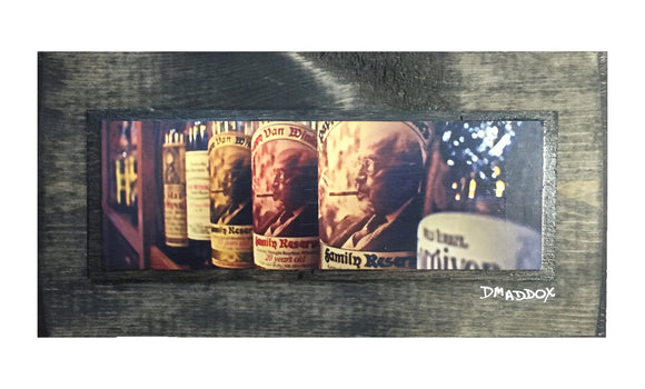 Bourbon Bottles Pappy Wooden Art