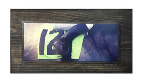 Derby Horse and Jockey Close Up Wooden Art