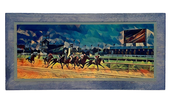 And They're Off Derby Deco Wooden Art