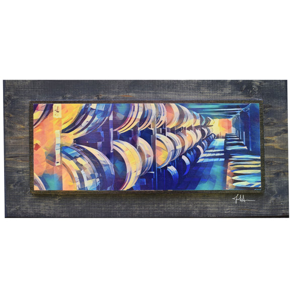 Bourbon Barrel Rick House Deco Wooden Art