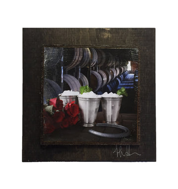 Mint Juleps in Rick House Wooden Art