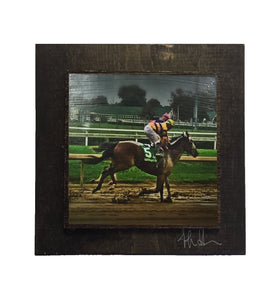 Derby Race Horse Wooden Art