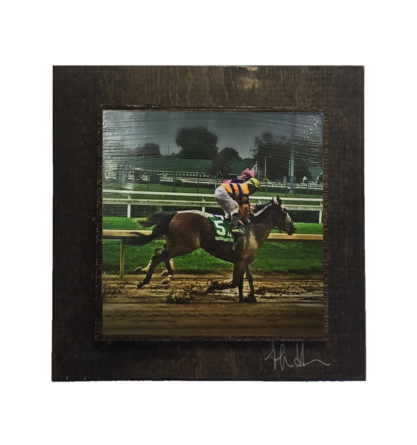 Derby Race Horse Wooden Art