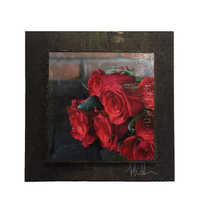 Derby Roses Wooden Art
