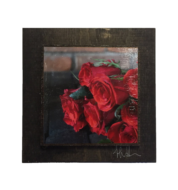 Derby Roses Wooden Art