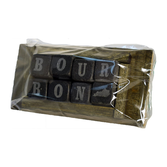 Bourbon Whiskey Stones and Stave Set