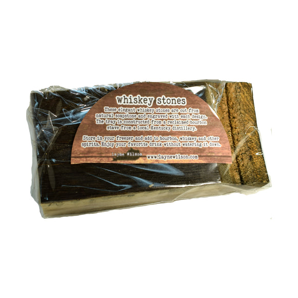 Bourbon Whiskey Stones and Stave Set