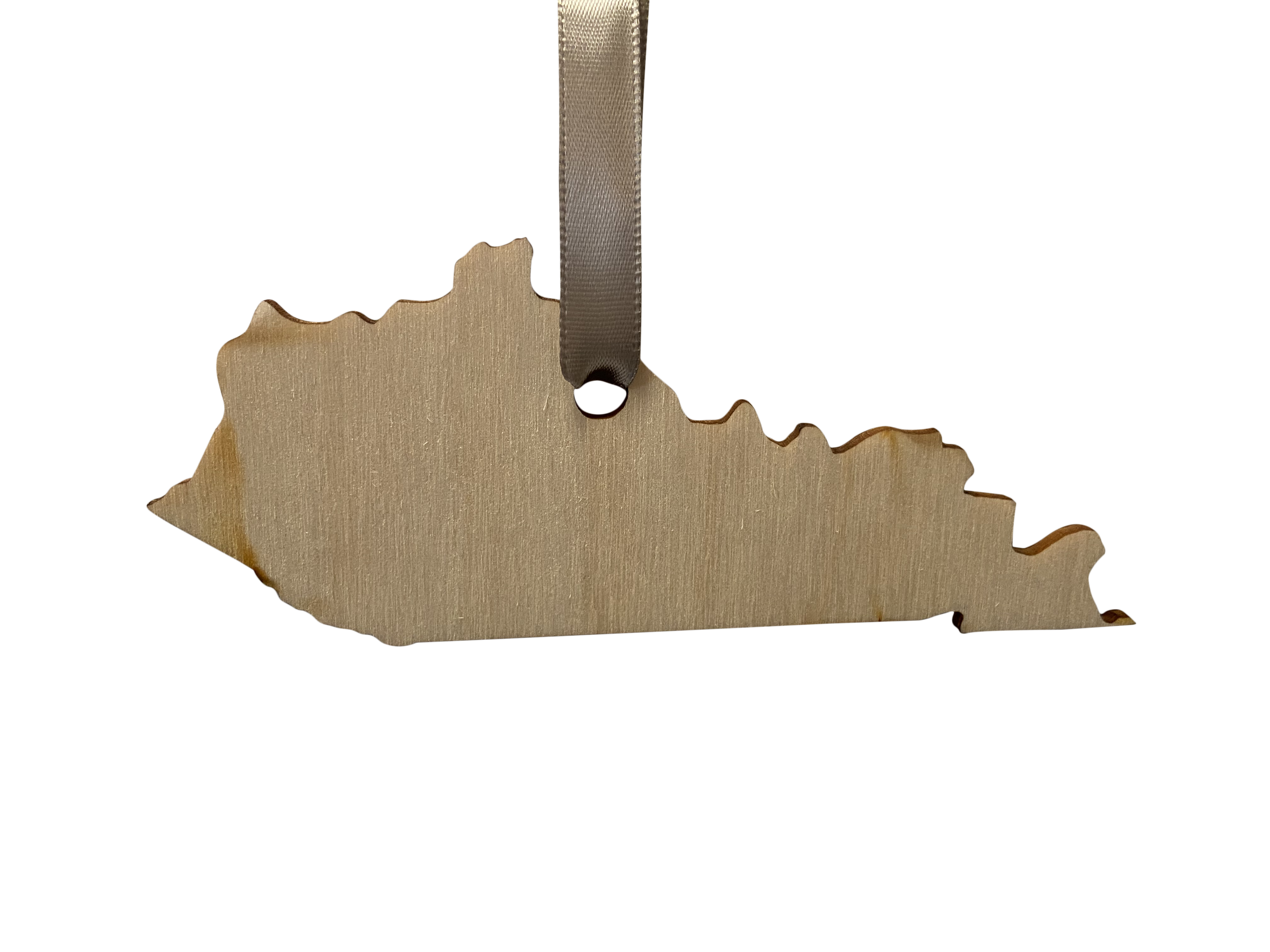Kentucky Shaped Bourbon Bottles with Knob Creek  Wooden Ornament