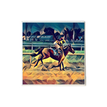 Derby Horse Trot Deco Ceramic Coaster
