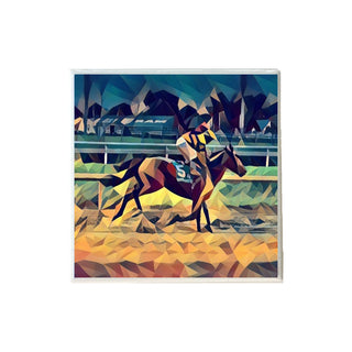 Derby Horse Trot Deco Ceramic Coaster