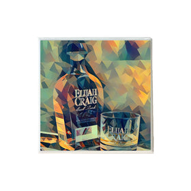 Elijah Craig Bourbon Deco Ceramic Coaster