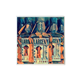 Larceny Bourbon Deco Ceramic Coaster