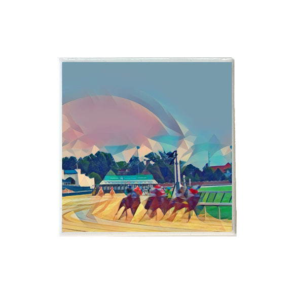 Derby Race Spires Deco Ceramic Coaster
