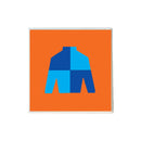 Derby Silks on Orange Ceramic Coaster-1