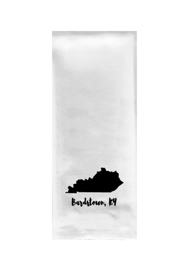 State Shape with Your Town Tea Towel