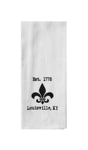 Louisville Fleur de Lis Tea Towel