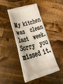 My Kitchen Was Clean Tea Towel-7