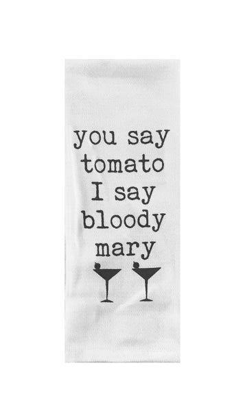 You Say Tomato I Say Bloody Mary Tea Towel