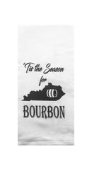 Tis the Season For Bourbon Tea Towel-1