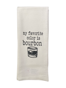 Bourbon Tea Towels Set of 2 - My Bucket List: Ice and Bourbon & My Favorite Color Is Bourbon-3
