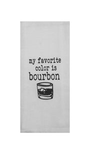 Default Title My Favorite Color is Bourbon Tea Towel