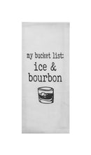 Bourbon Tea Towels Set of 2 - My Bucket List: Ice and Bourbon & My Favorite Color Is Bourbon-2