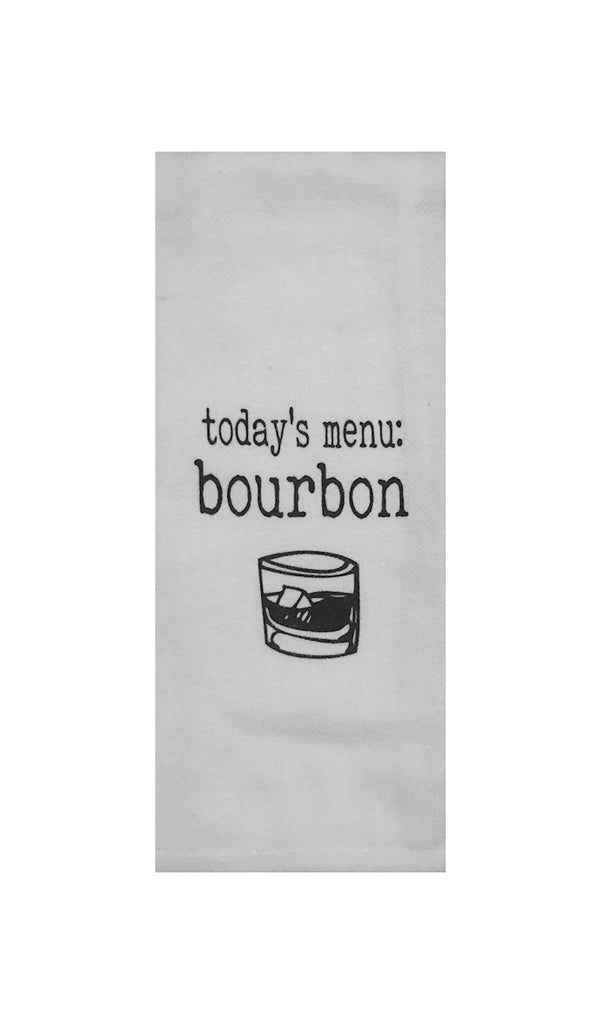 Today's Menu Bourbon Tea Towel