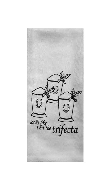 Looks Like I Hit the Trifecta Derby Tea Towel