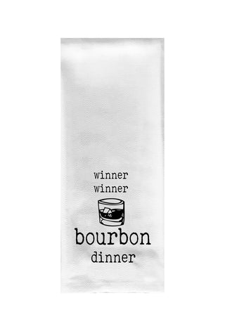 Winner Winner Bourbon Dinner Tea Towel