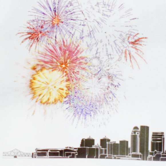 Louisville Thunder Skyline Derby Tea Towel