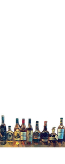 Bourbon Bottles Classics Tea Towel-5