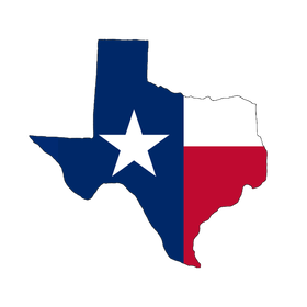 Texas Shape Lone Star Wooden Magnet