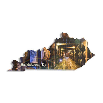 Your Town Rick House Kentucky Shape Printed Wooden Magnet