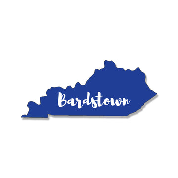 Your Town Kentucky Shape Printed Wooden Magnet