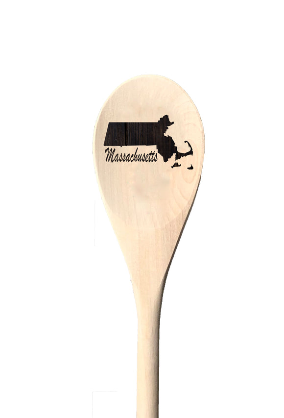 Massachusetts State Wooden Spoon
